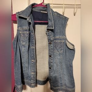 Chico's Platinum Denim Vest